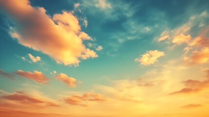 Golden Hour Cloudscape Sunset Sky Beautiful Hues