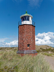 Octagonal cross mark light Rotes Kliff stands at the north end of the Roter Kliff