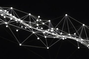 Abstract Futuristic Technology, Data, Digital Connections Background with Intricate Blue Circuit Lines