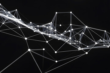 Abstract Futuristic Technology, Data, Digital Connections Background with Intricate Blue Circuit Lines