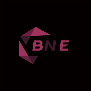 BNE creative minimalist letter logo. BNE unique vector initials alphabet letter logo design