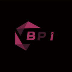 BPI creative minimalist letter logo. BPI unique vector initials alphabet letter logo design