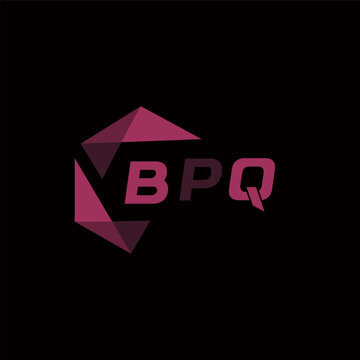 BPQ creative minimalist letter logo. BPQ unique vector initials alphabet letter logo design