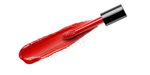 Makeup Products Isolated on Transparent White Background

