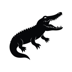 crocodile isolated on white vector illustration