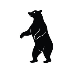 silhouette of bear vector illustration