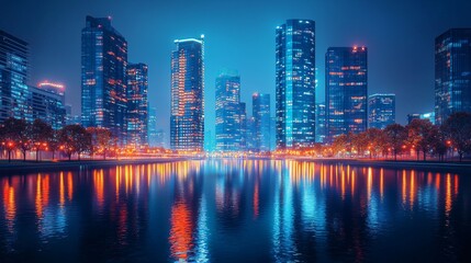 Fototapeta premium futuristic clean city, realistic photo 