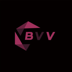 BVV creative minimalist letter logo. BVV unique vector initials alphabet letter logo design