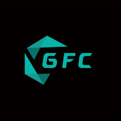 GFC creative minimalist letter logo. GFC unique vector initials alphabet letter logo design