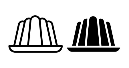 Jelly Icons vectors. black solid and liner versions