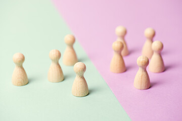 Equal pay day, raising awareness of gender pay gap, income of men and women for work, disadvantage...
