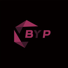 BYP creative minimalist letter logo. BYP unique vector initials alphabet letter logo design