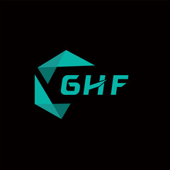 GHF creative minimalist letter logo. GHF unique vector initials alphabet letter logo design