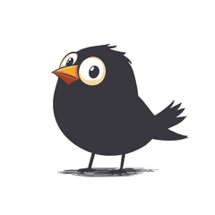 Fototapeta premium Cartoon Bird Illustration Vector Graphic. Vector Image