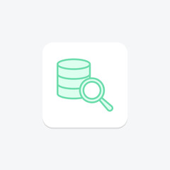 Search Data duotone line icon, vector, pixel perfect, illustrator file