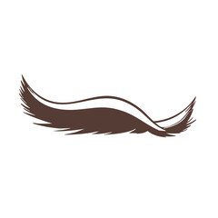 Fototapeta premium Elegant Eyelash Design Vector Illustration. Vector Image