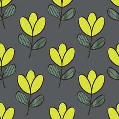 Seamless pattern with floral background