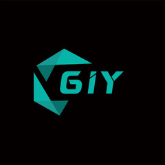 GIY creative minimalist letter logo. GIY unique vector initials alphabet letter logo design