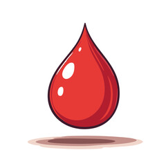 Obraz premium Red Drop Vector Illustration Graphic Design. Vector Image