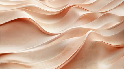 Fototapeta premium Abstract Peach Waves: A Textured Dream