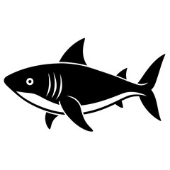 shark silhouette vector illustrator
