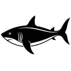 shark silhouette vector illustrator