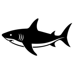 shark silhouette vector illustrator