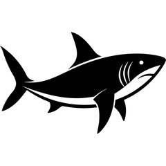 shark silhouette vector illustrator
