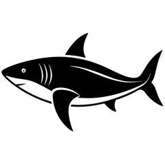 shark silhouette vector illustrator