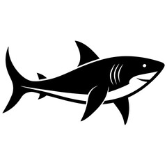 shark silhouette vector illustrator