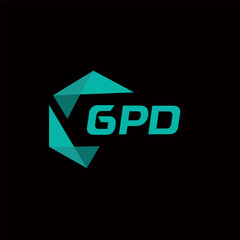GPD creative minimalist letter logo. GPD unique vector initials alphabet letter logo design
