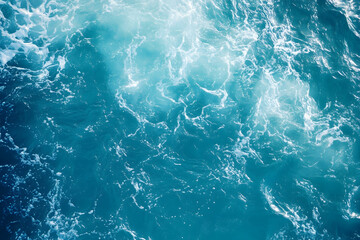 Fototapeta premium Vibrant Ocean Water with Dynamic Swirling Waves and Sunlight Reflections : Generative AI