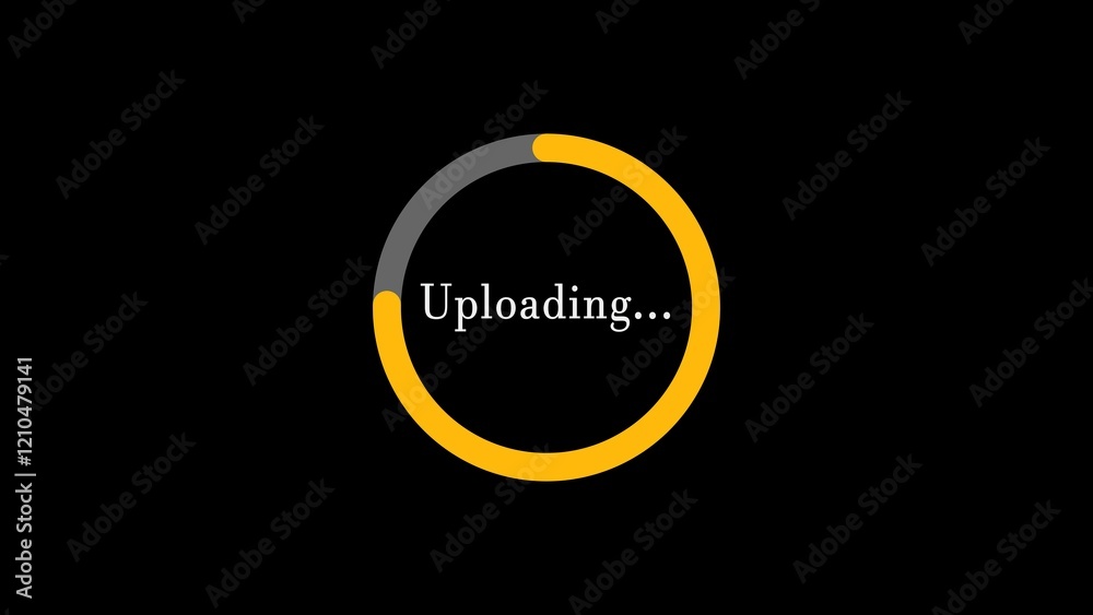 Poster circle loading bar and progress uploader. enhance your ui with a sleek, smooth, and modern design fo