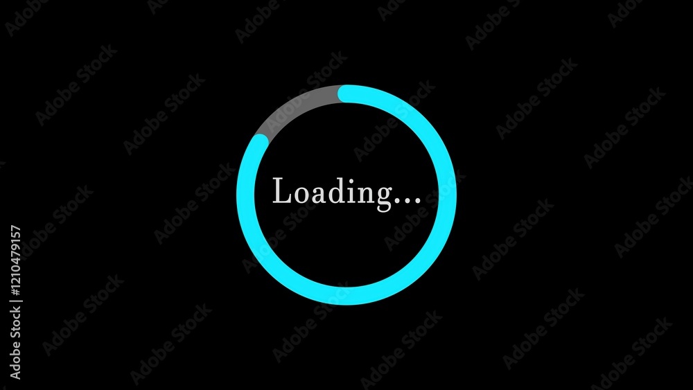 Poster downloading process icon with round loading bar. a sleek and modern design to visually represent fil