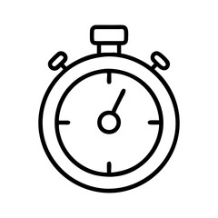 stopwatch with lap times icon, stopwatch with lap times line art - simple line art of stopwatch with lap times, perfect for stopwatch with lap times logos and icons