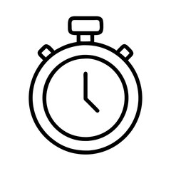 stopwatch with pause icon, stopwatch with pause line art - simple line art of stopwatch with pause, perfect for stopwatch with pause logos and icons