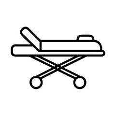 stretcher icon, stretcher line art - simple line art of stretcher, perfect for stretcher logos and icons