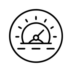 sunrise clock icon, sunrise clock line art - simple line art of sunrise clock, perfect for sunrise clock logos and icons