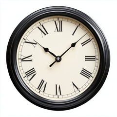 wall clock isolated on white