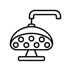 surgical lamp icon, surgical lamp line art - simple line art of surgical lamp, perfect for surgical lamp logos and icons