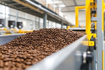 Coffee Bean Processing Efficient Distribution and Dispatch in a Modern Facility.