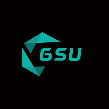 GSU creative minimalist letter logo. GSU unique vector initials alphabet letter logo design