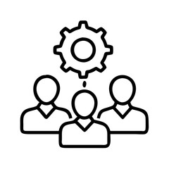 teamwork icon, teamwork line art - simple line art of teamwork, perfect for teamwork logos and icons