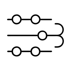 timeline icon, timeline line art - simple line art of timeline, perfect for timeline logos and icons