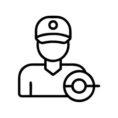 trainer icon, trainer line art - simple line art of trainer, perfect for trainer logos and icons
