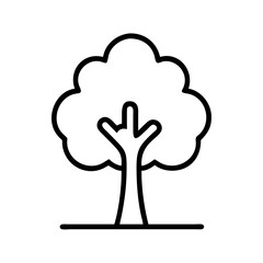 tree icon, tree line art - simple line art of tree, perfect for tree logos and icons