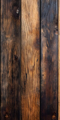 Fototapeta premium Rustic Aged Wooden Planks with Rich Brown Texture Perfect for Background Use : Generative AI