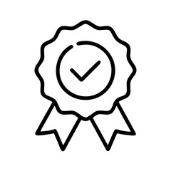trusted seller badge icon, trusted seller badge line art - simple line art of trusted seller badge, perfect for trusted seller badge logos and icons