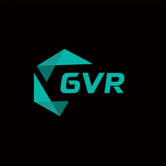 GVR creative minimalist letter logo. GVR unique vector initials alphabet letter logo design