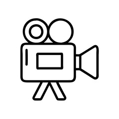 videography icon, videography line art - simple line art of videography, perfect for videography logos and icons